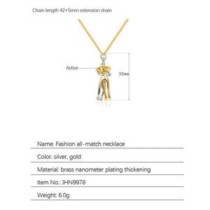 2022 Affectionate Hug Necklace Stainless Steel Necklace