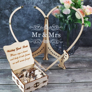 Heart shape Wedding guest book