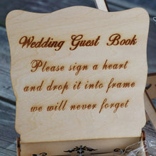 Load image into Gallery viewer, Heart shape Wedding guest book