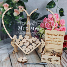 Load image into Gallery viewer, Heart shape Wedding guest book