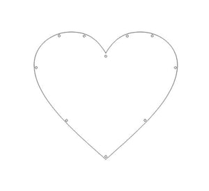 Heart shape Wedding guest book