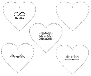 Heart shape Wedding guest book