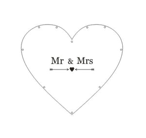 Heart shape Wedding guest book