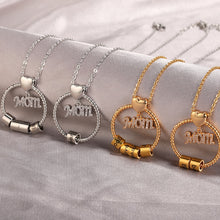 Load image into Gallery viewer, Custom  Round  Necklace Mom Personalized Engravin